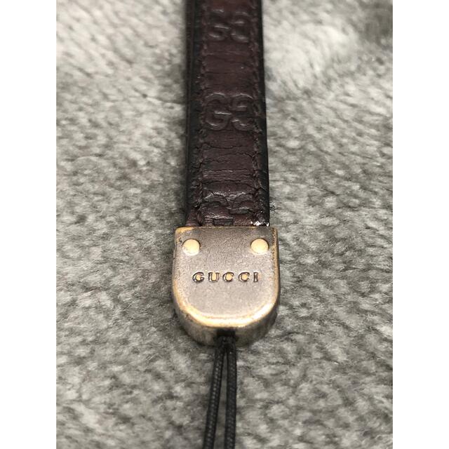 Gucci - GUCCIグッチ GG柄 レザー携帯ストラップの通販 by ましゃまろ