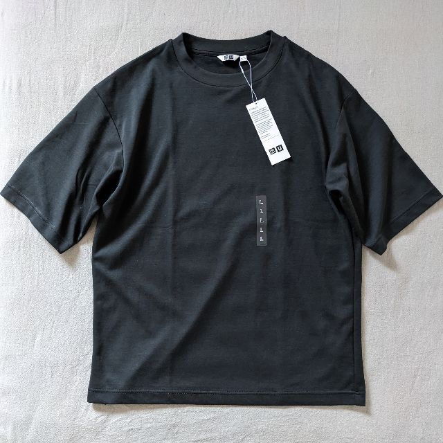 UNIQLO(ユニクロ)のユニクロ エアリズムコットンオーバーサイズTシャツ Lサイズ メンズのトップス(Tシャツ/カットソー(半袖/袖なし))の商品写真