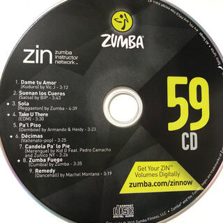 ズンバ(Zumba)のズンバ　ZIN59  CD(クラブ/ダンス)