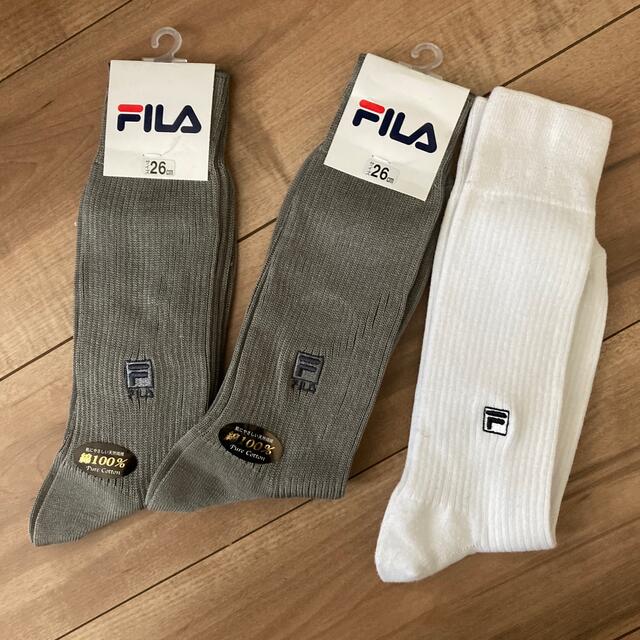 FILA(フィラ)のFILA 靴下　メンズ　3足 メンズのレッグウェア(ソックス)の商品写真