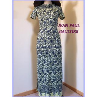 ジャンポールゴルチエ(Jean-Paul GAULTIER)のレア⭐JEANPAULGAULTIER⭐ロング⭐ワンピース⭐M⭐リゾート⭐花柄⭐(ロングワンピース/マキシワンピース)