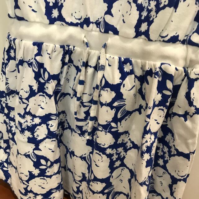 PETIT BATEAU(プチバトー)のプチバトー　キッズ　カットソー　柄　ワンピース　12歳　152cm 女の子 キッズ/ベビー/マタニティのキッズ服女の子用(90cm~)(ワンピース)の商品写真