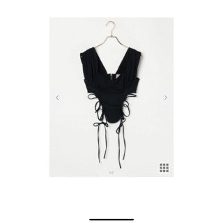 マメ(mame)のfetico JERSEY BUSTIER TOP 22ss(カットソー(半袖/袖なし))