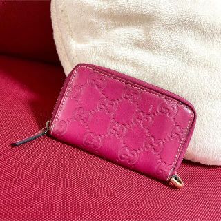 グッチ(Gucci)のGUCCI グッチ◆シグネチャー◆コインケース◆小銭入れ◆ピンク(コインケース)