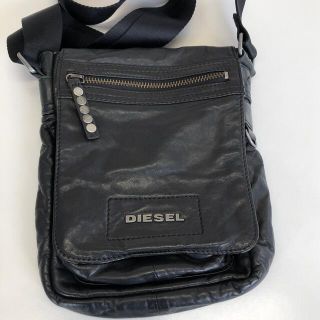 ディーゼル(DIESEL)の★レア★ ディーゼル DIESEL　ショルダーバッグ　 鞄　本革レザー　ブラック(ショルダーバッグ)