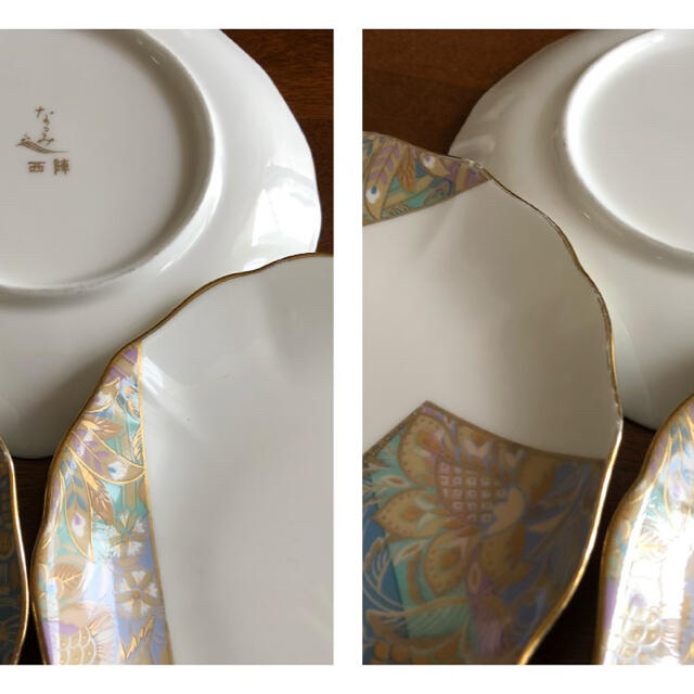 NARUMI(ナルミ)のナルミ NARUMI なるみ西陣 和皿 15㎝ 5枚セット インテリア/住まい/日用品のキッチン/食器(食器)の商品写真