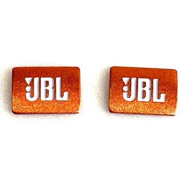 JBL スピーカー用エンブレム オレンジ (2個セット) 自動車/バイクの自動車(カーオーディオ)の商品写真