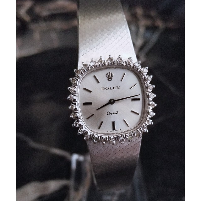 ☆希少品☆ [ROLEX ロレックス] Orchid/ダイヤベゼル/18KWG竜頭純正品