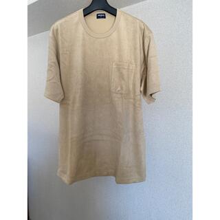 ユニクロ(UNIQLO)のUNIQLOタオル地Tシャツ　ベージュ・ネイビー　2色セットXL (Tシャツ/カットソー(半袖/袖なし))