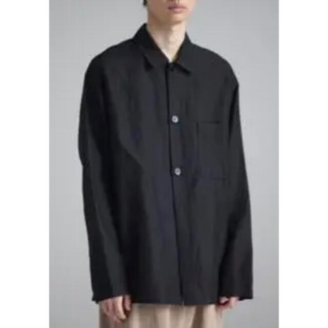 AURALEE  SILK LINEN DOBBY SHIRTS JACKET