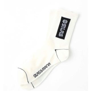 サイラス(SILAS)の新品 サイラス SILAS BOX LOGO SOCKS 靴下 白 ホワイト(ソックス)