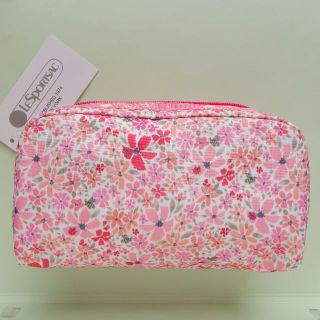 レスポートサック(LeSportsac)の新品★レスポートサック★リバティ柄のような花柄 小花柄 ピンク コスメポーチ(ポーチ)