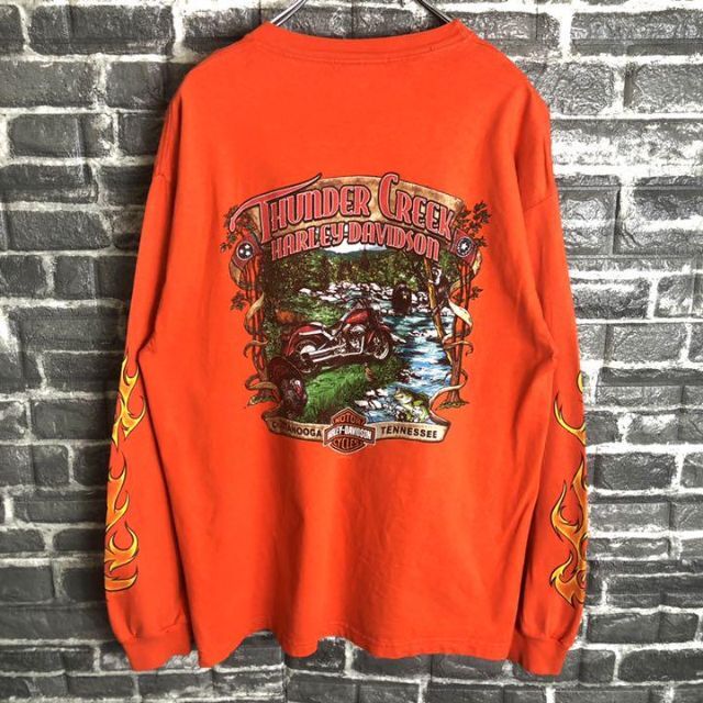 Harley Davidson - ハーレーダビッドソン☆ロンT 古着 90s USA製