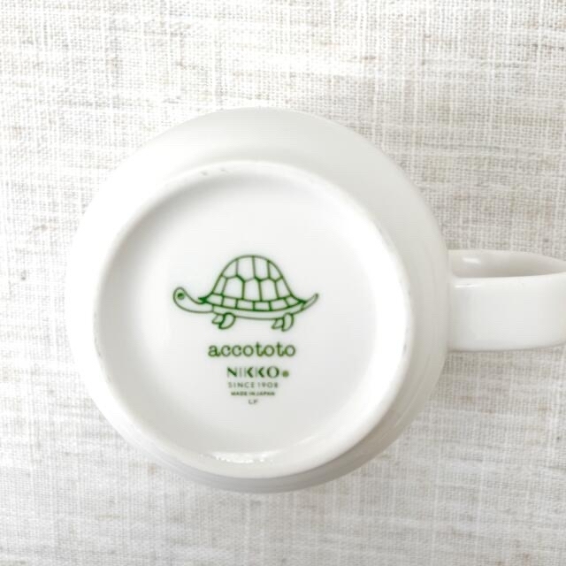 NIKKO(ニッコー)のaccototo マグカップ&プレート セット インテリア/住まい/日用品のキッチン/食器(食器)の商品写真