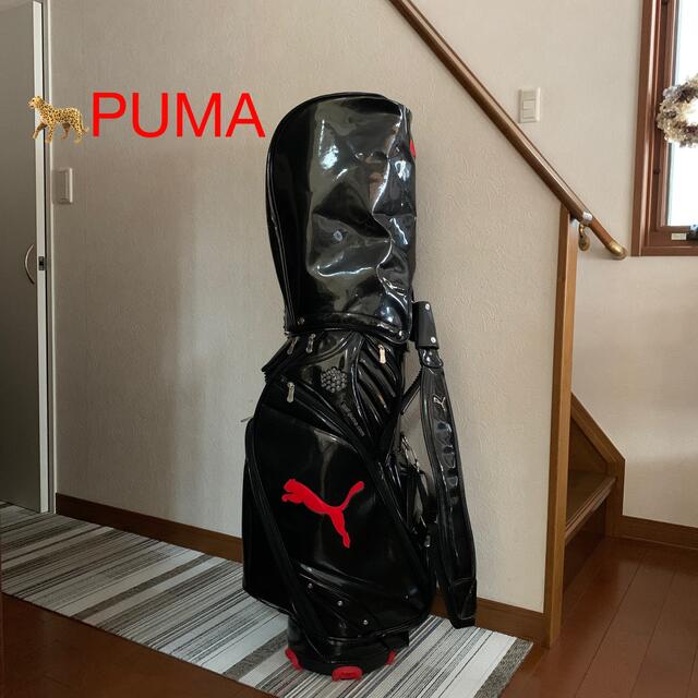 超カッコ良い‼️????PUMAエナメルキャディバッグブラック&レッド