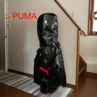 プーマ(PUMA)の超カッコ良い‼️🐆PUMAエナメルキャディバッグブラック&レッド (バッグ)