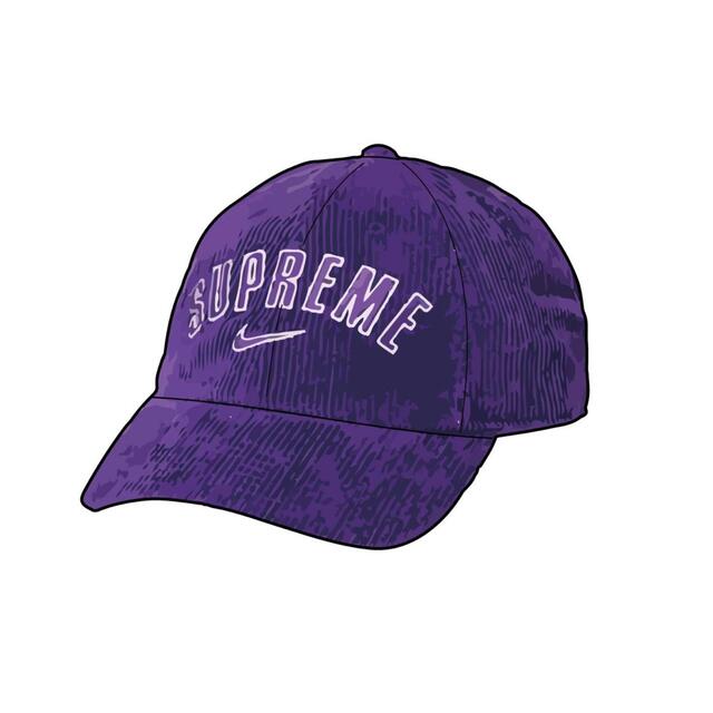 Supreme Nike Arc Corduroy 6-Panel Purple