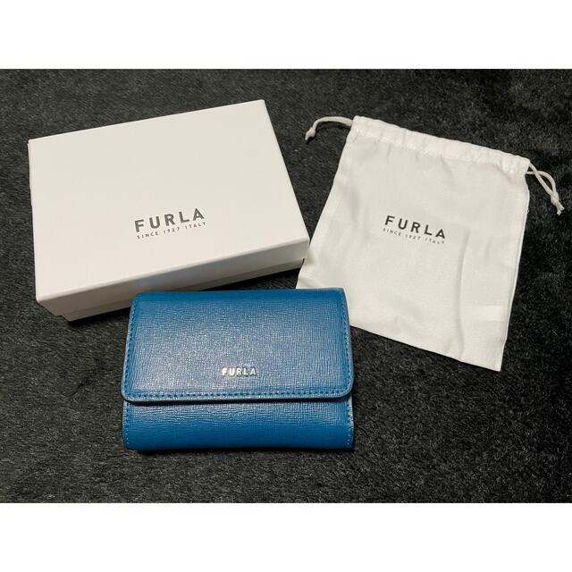 FURLA 三つ折財布 ブルー