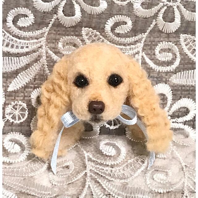 羊毛フェルト　アメリカンコッカースパニエル　ブローチ　犬