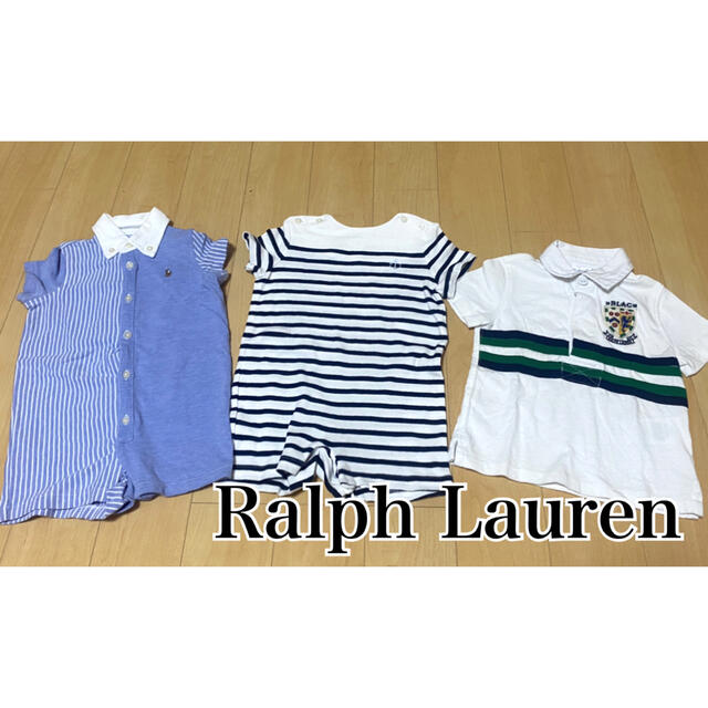 POLO RALPH LAUREN(ポロラルフローレン)のRalph Lauren ☆ ロンパース ポロシャツ セット キッズ/ベビー/マタニティのベビー服(~85cm)(ロンパース)の商品写真