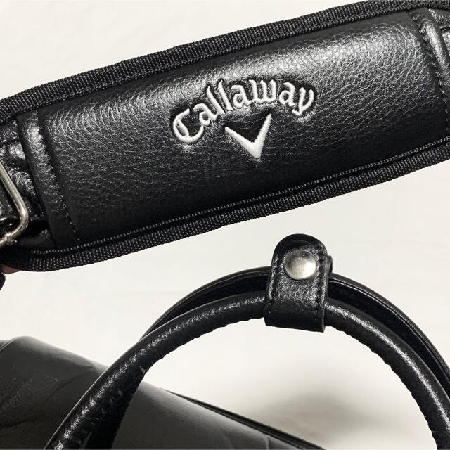 Callaway(キャロウェイ)のcallaway ボストンバッグ レザー エナメル 刺繍ロゴ スポーツ/アウトドアのゴルフ(バッグ)の商品写真