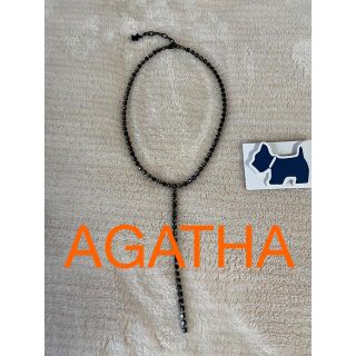 アガタ(AGATHA)の【美品】AGATHA アガタ　ストーンネックレス(ネックレス)