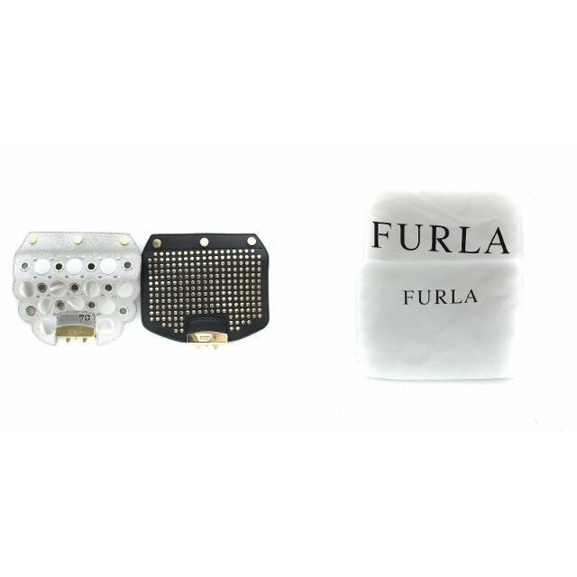 Furla(フルラ)のフルラ メトロポリス ショルダーバッグ チェーン ハトメ シルバー ゴールド 黒 レディースのバッグ(ショルダーバッグ)の商品写真