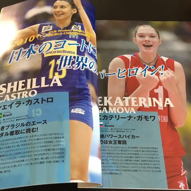 女子バレーボール　2010世界バレー　プログラム スポーツ/アウトドアのスポーツ/アウトドア その他(バレーボール)の商品写真