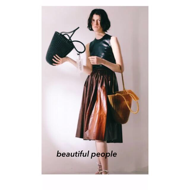 beautiful people(ビューティフルピープル)の【美品】beautifulpeople チューブバッグ クリア  レディースのバッグ(かごバッグ/ストローバッグ)の商品写真