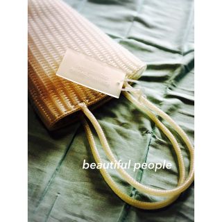 ビューティフルピープル(beautiful people)の【美品】beautifulpeople チューブバッグ クリア (かごバッグ/ストローバッグ)