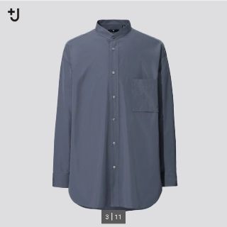 ユニクロ(UNIQLO)の【値下げ】UNIQLO +J スーピマコットンオーバーサイズスタンドカラーシャツ(シャツ)