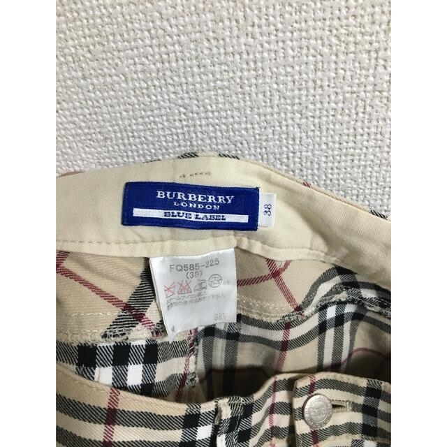 BURBERRY BLUE LABEL(バーバリーブルーレーベル)のBURBERRY カジュアルパンツ　ノバチェック　ストレッチ、他3点 レディースのパンツ(カジュアルパンツ)の商品写真