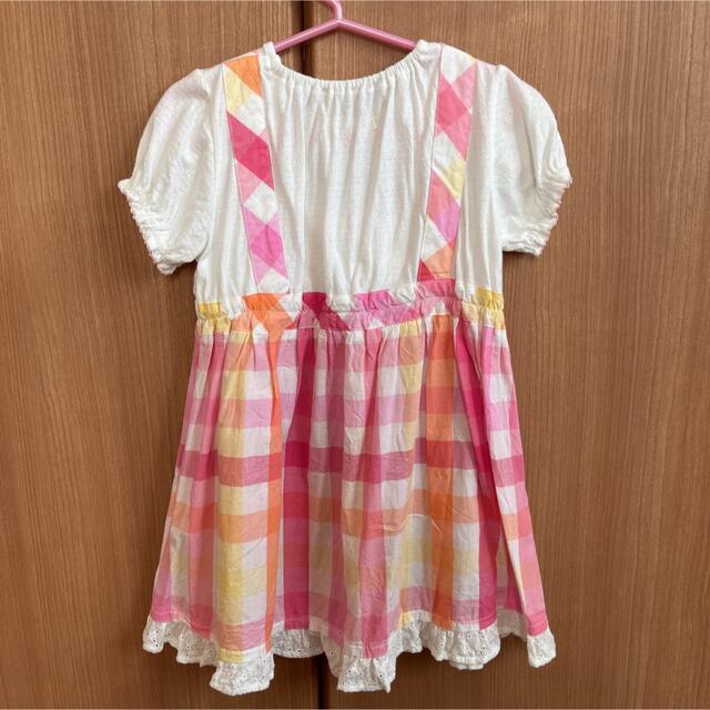 coeur a coeur(クーラクール)のクーラクール♡チェック柄ワンピース100cm キッズ/ベビー/マタニティのキッズ服女の子用(90cm~)(ワンピース)の商品写真