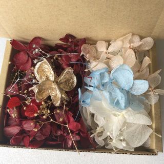 訳あり　花材⑥ プリザーブドフラワー　ドライフラワー　ハンドメイド　素材　紫陽花(プリザーブドフラワー)