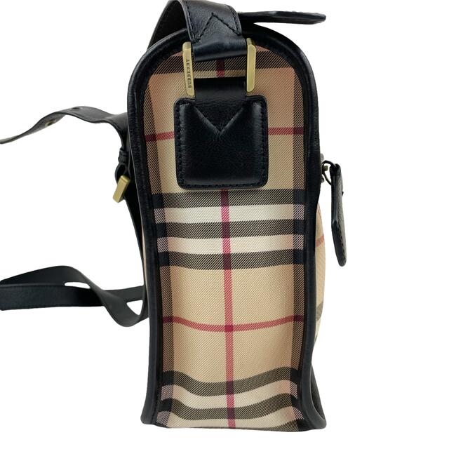 BURBERRY(バーバリー)の✨良品✨　バーバリー　ショルダーバッグ　ノバチェック　レザー　ベージュ　斜め掛け レディースのバッグ(ショルダーバッグ)の商品写真