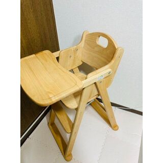 KATOJI - カトージ ベビーチェア 木製 ハイチェア ナチュラル 折り畳み ...