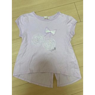 ニットプランナー(KP)のニットプランナー★みみちゃんAラインカットソー★サイズ130★紫★(Tシャツ/カットソー)