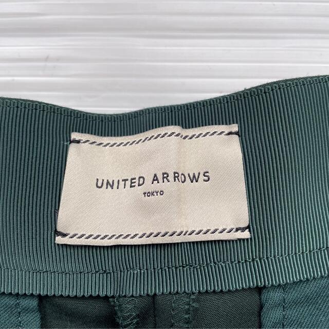 UNITED ARROWS(ユナイテッドアローズ)のユナイテッドアローズ　ワイドパンツ　クロップドパンツ　グリーン　40 レディースのパンツ(カジュアルパンツ)の商品写真