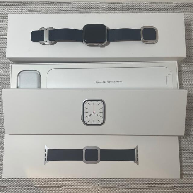 Apple Watch(アップルウォッチ)のAppleWatch Series7 GPS+Cellular41mmステンレス メンズの時計(腕時計(デジタル))の商品写真