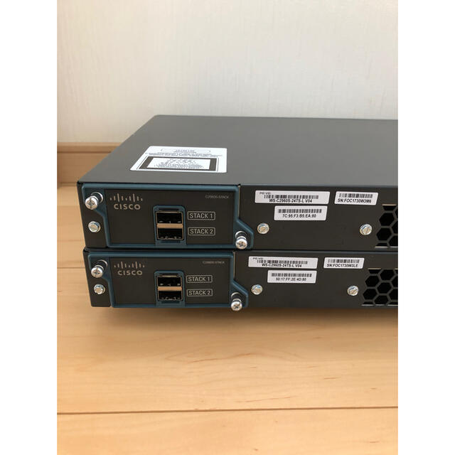 ウクライナ情勢緊迫化 【CCNA、CCNP】1台セットCisco L3スイッチ3750