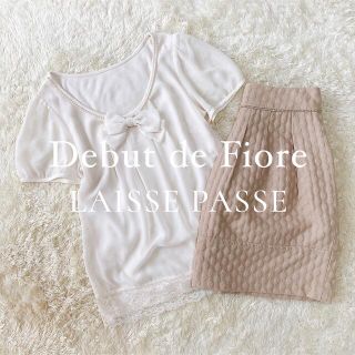 デビュードフィオレ(Debut de Fiore)のDebut de Fiore LAISSE PASSE ブラウス スカート 2点(シャツ/ブラウス(半袖/袖なし))