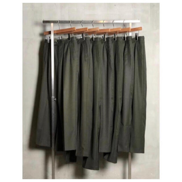 dead stock vintage チェコ軍 サマーウール 緑 ドレスパンツ 2