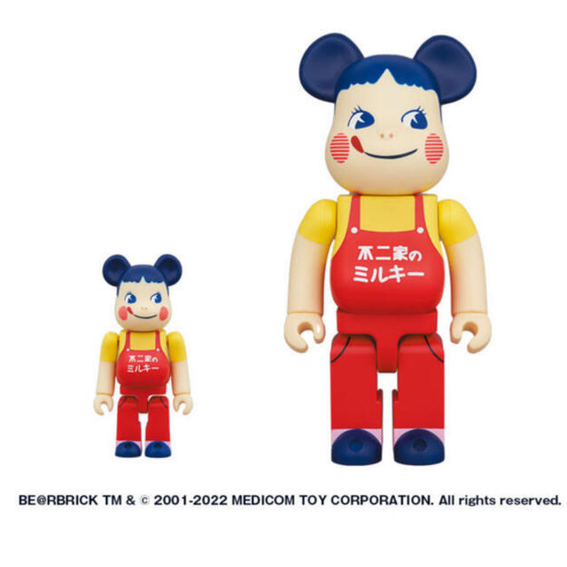 BE＠RBRICK ホーロー看板 ペコちゃん 100％ & 400％