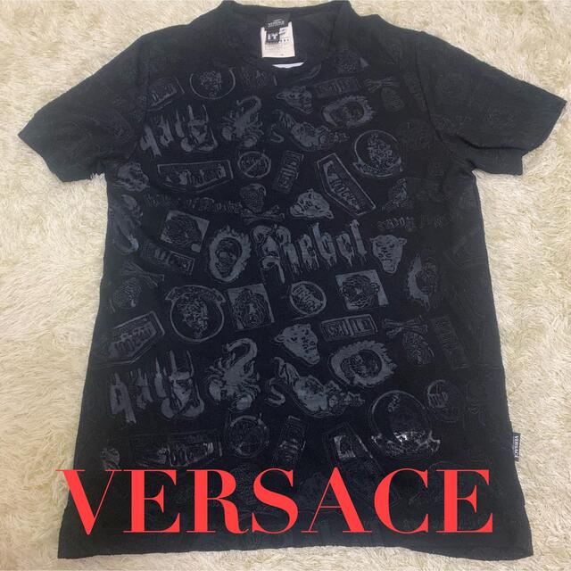 VERSACE ヴェルサーチ　半袖総柄カットソー　Sサイズ