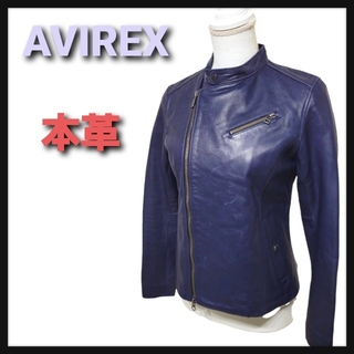 AVIREX - AVIREX☆羊革☆フードレザーライダースジャケットの通販 by 
