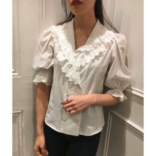 ベリーブレイン(Verybrain)のverybrain＊double breasted dot blouse(シャツ/ブラウス(長袖/七分))