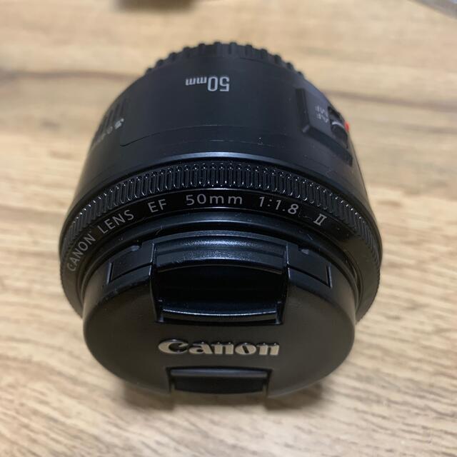 Canon(キヤノン)の単焦点　EF 50mm f1.8.  1:1.8 Ⅱ  キヤノン　レンズ スマホ/家電/カメラのカメラ(レンズ(単焦点))の商品写真