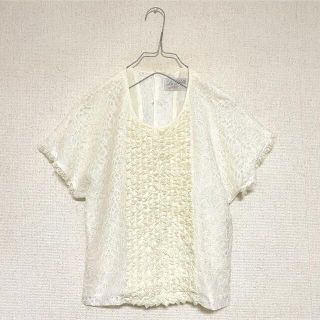 サンタモニカ(Santa Monica)のvintage lace blouse(シャツ/ブラウス(半袖/袖なし))