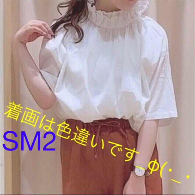 SM2 - パピヨンさん専用☆SM2 ガーゼ 衿 フリル ブラウス ミントの通販