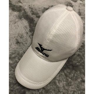 ミズノ(MIZUNO)のミズノ  mizuno スポーツ　キャップ　帽子　白　ゴルフ(キャップ)